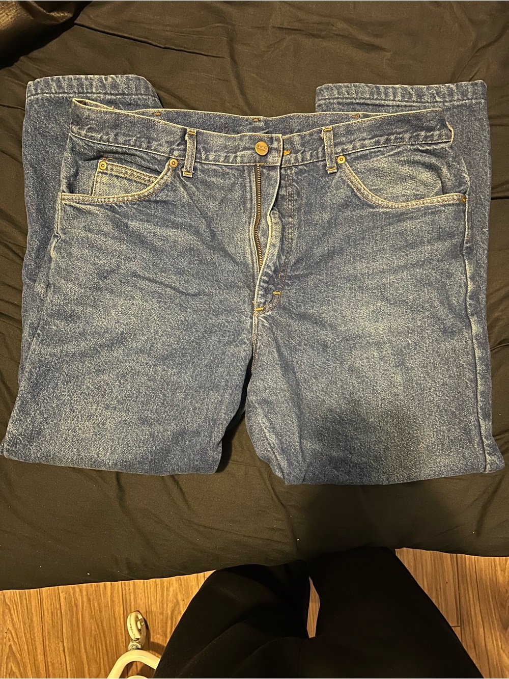 L.L. Bean Women's Straight-Leg Blue Jeans
